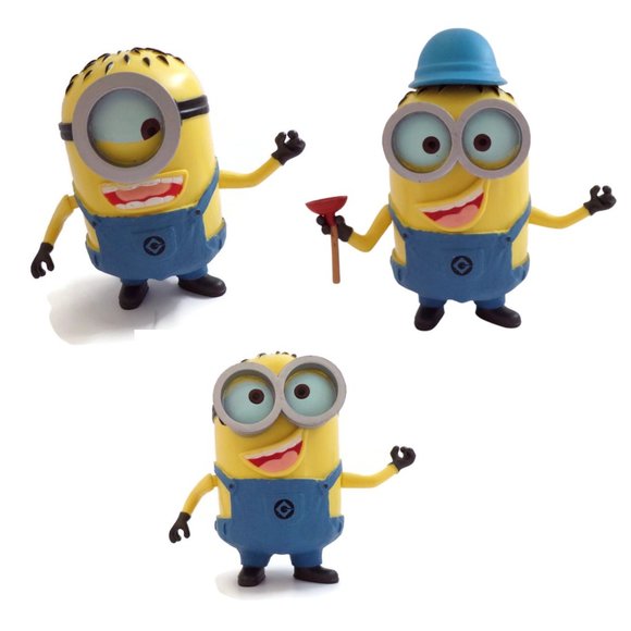Minions Set of Three Larger Minion with Interchangeable Parts   3126 - Picture 4 of 10